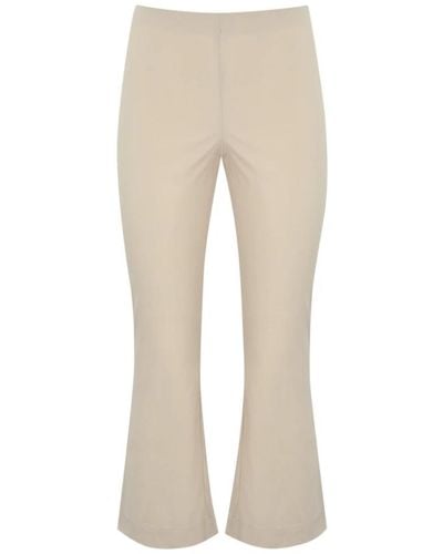 Liviana Conti Pantalones de algodón con cintura elástica - Neutro