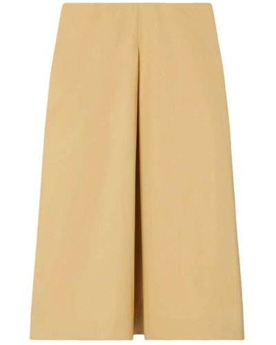 Tory Burch Midi Skirt - Natural