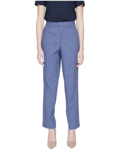 Street One Straight Trousers - Blue