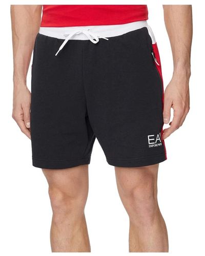 EA7 Blaue shorts für männer