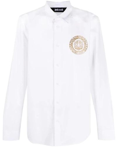 Just Cavalli Casual Shirts - White