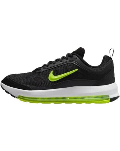 Nike Senior ap sneakers in schwarz/volt - Grün