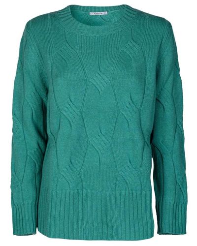 Kangra Knitwear > round-neck knitwear - Vert