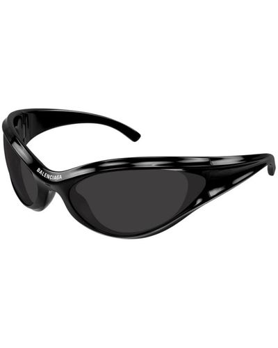 Balenciaga Schwarze graue sonnenbrille bb0317s 001