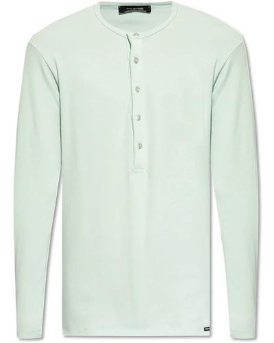 Tom Ford Top pigiama in cotone - Verde