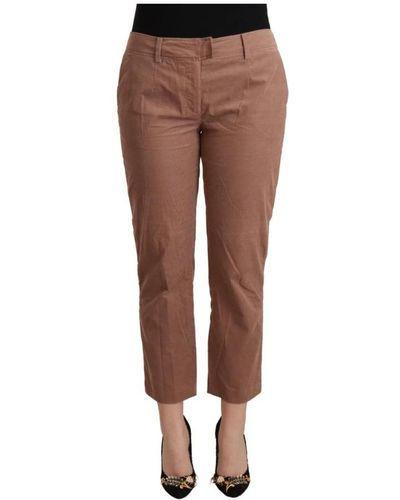 CoSTUME NATIONAL Cropped Pants - Brown