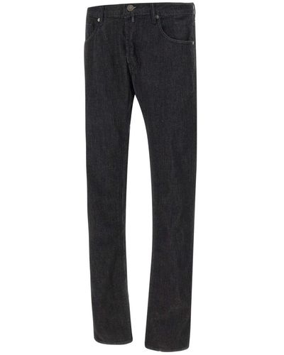 Incotex Slim-Fit Jeans - Black