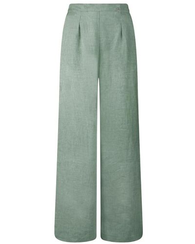 Bomboogie Wide Trousers - Green