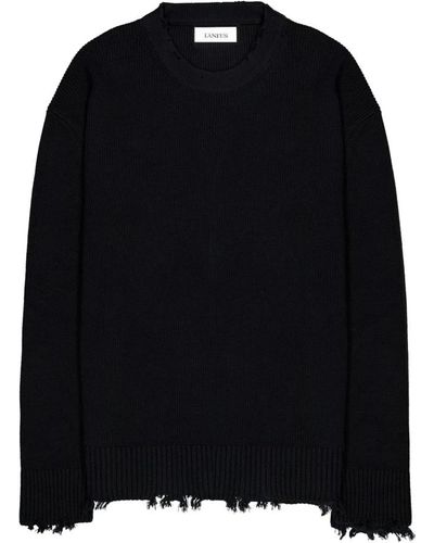 Laneus Knitwear > round-neck knitwear - Noir
