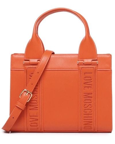 Love Moschino Tote Bags - Orange