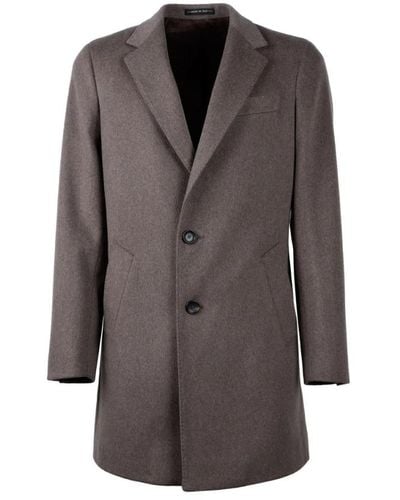 Loro Piana Coats > single-breasted coats - Marron