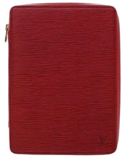 Louis Vuitton Clutch louis vuitton in pelle rossa usata - Rosso