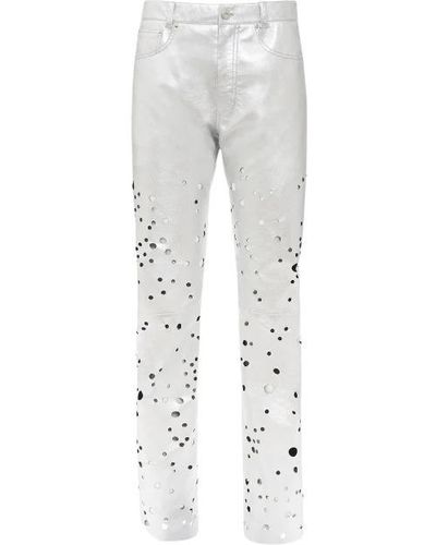 DURAZZI MILANO Slim-Fit Trousers - White