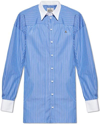 Vivienne Westwood Shirts > casual shirts - Bleu