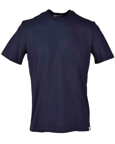Paolo Pecora Blaues t-shirt für männer