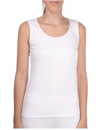 Gran Sasso Tops > sleeveless tops - Blanc