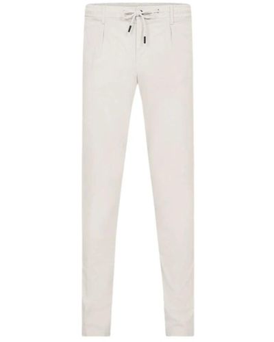 Profuomo Prof - trousers > slim-fit trousers - Blanc
