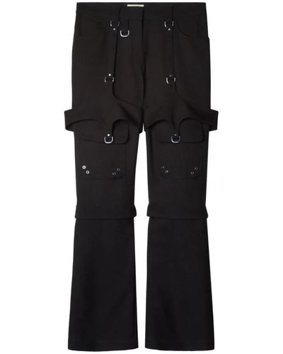 Off-White c/o Virgil Abloh Wide Trousers - Black