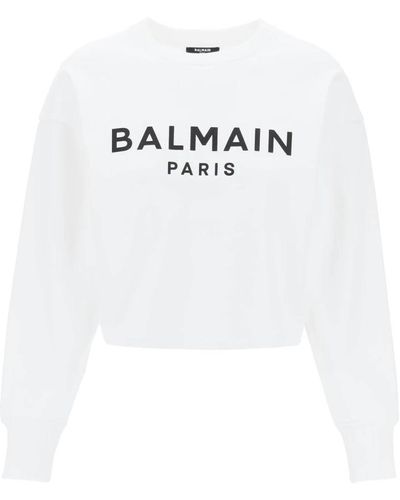 Balmain Sweatshirts & hoodies > sweatshirts - Blanc