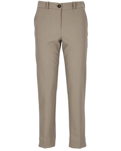 Rrd Pantaloni grigi con passanti per cintura e aperture laterali - Grigio