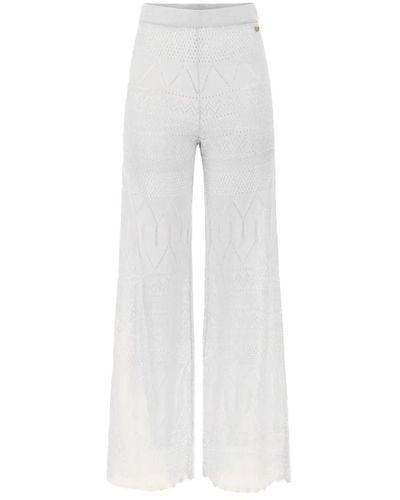 Guess Elegant wide-leg casual pants - Blanco