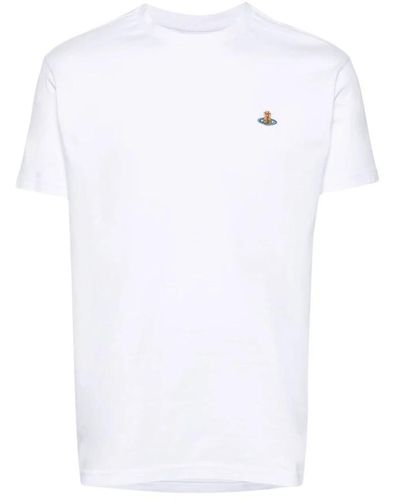 Vivienne Westwood Weiße t-shirts und polos mit orb-logo