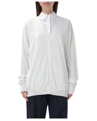 Aspesi Weißer cardigan sweater regular fit