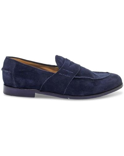 Guidi Shoes > flats > loafers - Bleu