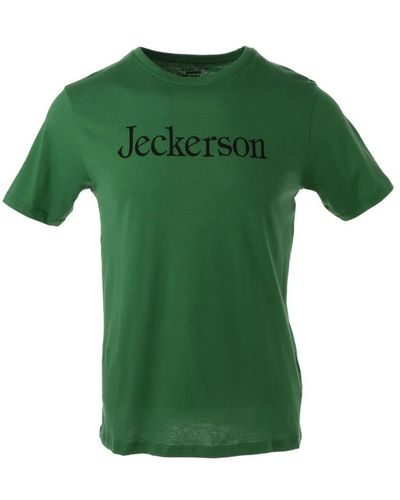 Jeckerson Grünes print rundhals t-shirt