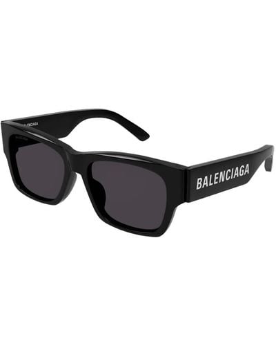 Balenciaga Rechteckige sonnenbrille - Schwarz