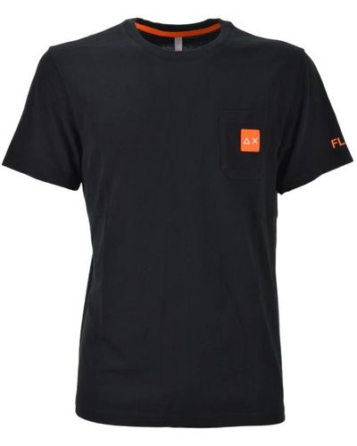 Sun 68 T-Shirts - Black