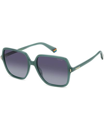 Polaroid Grün/grau schattierte sonnenbrille,sonnenbrille - Blau