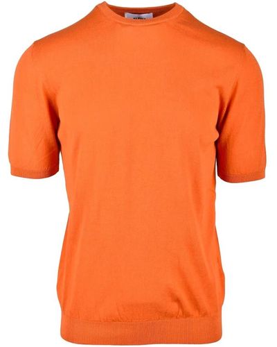 Alpha Studio Knitwear > round-neck knitwear - Orange