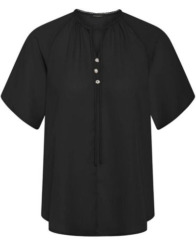 Bruuns Bazaar Elegante women camillabbluia blusa negra - Negro