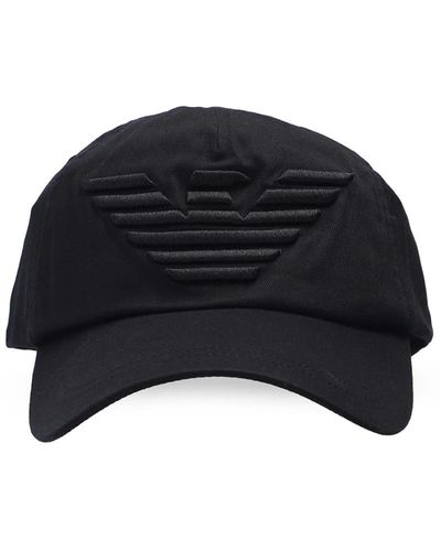 Emporio Armani Cappellino da baseball di marca - Nero