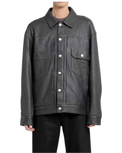 Giorgio Brato Jackets > leather jackets - Gris
