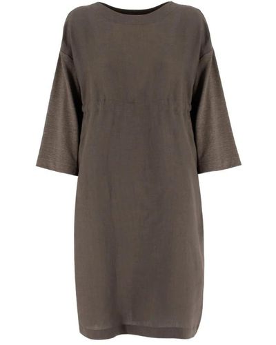 Le Tricot Perugia Midi Dresses - Gray