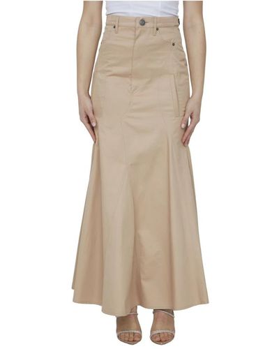 Burberry Maxi Skirts - Natural