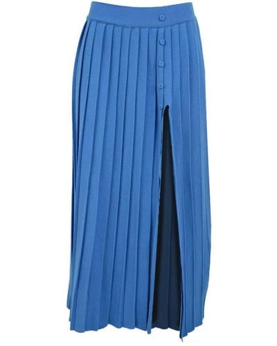 Akep Midi Skirts - Blue