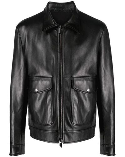 Salvatore Santoro Leather Jackets - Black