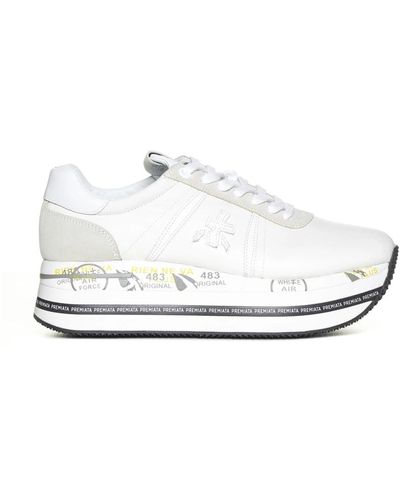 Premiata Weiße beth platform sneakers