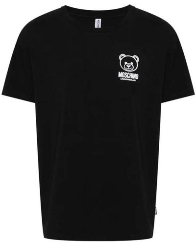 Moschino Teddy bear t-shirt mit logo - Schwarz