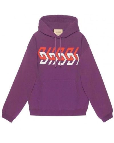 Gucci Bedruckter logo-hoodie - Lila