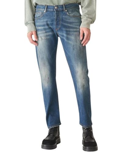 Mauro Grifoni Jeans > slim-fit jeans - Bleu