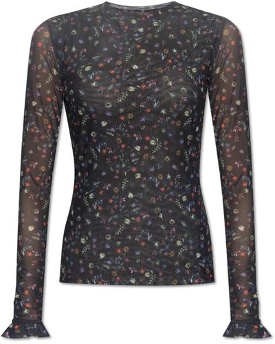 PS by Paul Smith Top mit blumenmuster - Grau