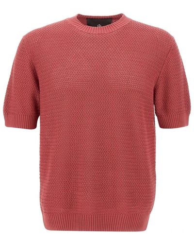FILIPPO DE LAURENTIIS Round-Neck Knitwear - Red