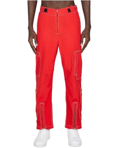 Noma T.D Trousers > straight trousers - Rouge