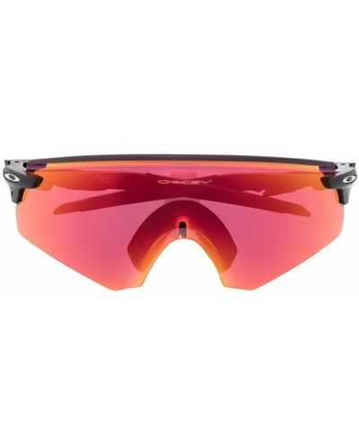 Oakley Schwarze sonnenbrille mit zubehör - Rot
