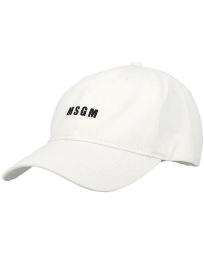 MSGM Cappello/cap stilvolle mütze - Weiß