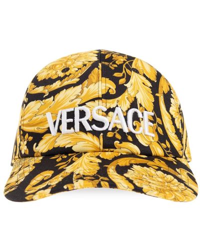 Versace Baseballkappe mit logo - Gelb